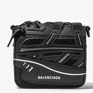 Balenciaga mini sneak crossbody wallet